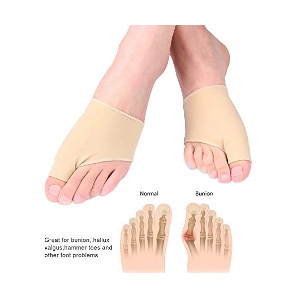 Correcteur Doignons, Orthese Hallux Valgus Lisseur Gros Orteils Avec Coussin Gel, Protecteurs Support Ecarteur Orteil Fricti