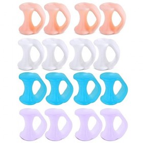 Séparateurs Dorteils, 8Pcs écarteurs dorteil Protege Orteils Silicone Petit Entretoise Chevauchement dorteils Correcteur H