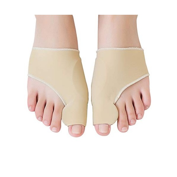 1 Paire de Orthèse Hallux Valgus avec Coussinet de Gel, Protecteur et Séparateur de Gros Orteil, Manchon Correcteur doignon 