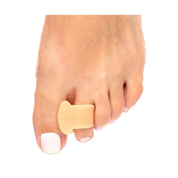 ZenToes Lot de 4 séparateurs dorteils et Diffuseurs pour bunion, les orteils qui se chevauchent et la douleur de dérive bei