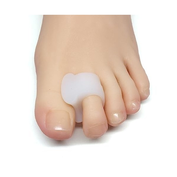 ZenToes Lot de 4 séparateurs dorteils et Diffuseurs pour bunion, les orteils qui se chevauchent et la douleur de dérive bei O...