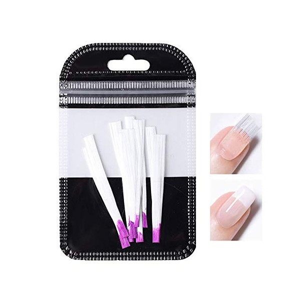 Ongles en fibre de verre à extension rapide Ongles Bandes Nail Tips Nail Design Outils de manucure pour UV Gel Nails Art Port