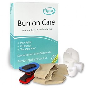 jiahao Oignon Correcteur et Oignon relief manches kit de protection pour traiter la douleur en hallux valgus, Joint gros orte