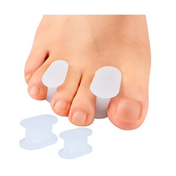 Sumiwish Séparateurs dorteils, Hallux Correcteur Orteils Correcteur pour Chevauchement Orteil, Oignon Soulagement des Douleu