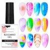 Makartt Clear Blooming Gel 15 ml Vernis UV LED Soak Off pour leffet détalement, Vernis à Ongles en Marbre Dessins dongles 