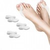 Lot de 6 séparateurs dorteils pour hallux valgus - Attelle dorteils pour homme et femme - Bandage de protection pour les ch