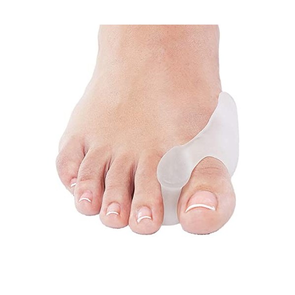 NatraCure Hallux Valgus Gel le Grand Orteil Garde doignon Avec épandeur dorteils - Paquet de 2