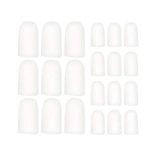 CareforYou Lot de 40 capuchons en gel en silicone pour orteils pour éviter les callosités et les bourdonnements