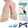 Puikos Lot de séparateurs dorteils Hallux Valgus, 1 paire de chaussettes Hallux Valgus Correcteur doignon, 1 sangle pour gr