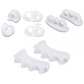 Séparateur Orteils Silicone, Correcteur dorteils pour Oignons, Chevauchement, Orteils Coudés, Orteils en Marteau, Orteils en