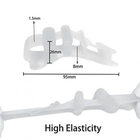 Jinpojun 3 Paires Separateur Orteil, Orthese Hallux Valgus pour Tous les Orteils, Ecarteur Orteil Silicone pour Hommes et Fem