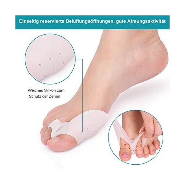 Mroobest Hallux Valgus Corrècteur, Toe Séparateur, Hallux Valgus, Prévenir Efficacement Lhallux Valgus, Éviter la douleur ca