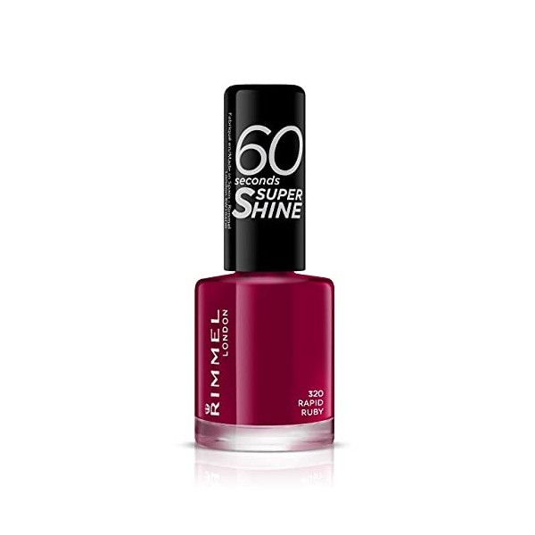 Rimmel - Vernis à Ongles 60 Seconds Super Shine - Ultra Brillance et Longue Tenue - Séchage Rapide - 740 Clear - 8ml