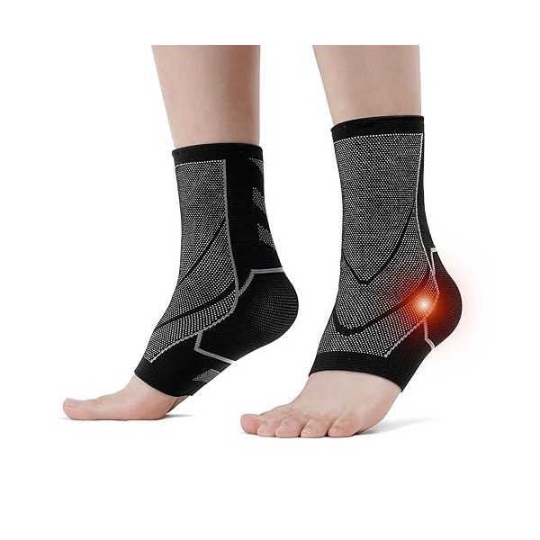 ACWOO Attelle Cheville Sport, 1 Paire Maintient Cheville, Soutien du Tendinite Tendon Achille et Fasciite Plantaire, soulage 