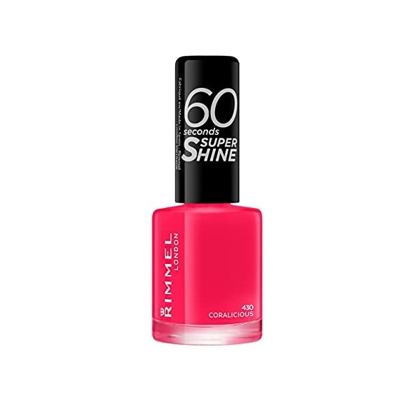 Rimmel - Vernis à Ongles 60 Seconds Super Shine - Ultra Brillance et Longue Tenue - Séchage Rapide - 740 Clear - 8ml
