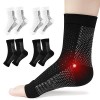 ACWOO Attelle Cheville, 4 Paires Sport Compression Chevillère, Bandage de Cheville Maintien, Maintient Cheville, Soutien du T