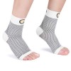 CAMBIVO Chevillere Entorse 2 Paires, Chaussettes de Compression Femme Homme, Chevillere Sport, Bas Contention pour Running, F