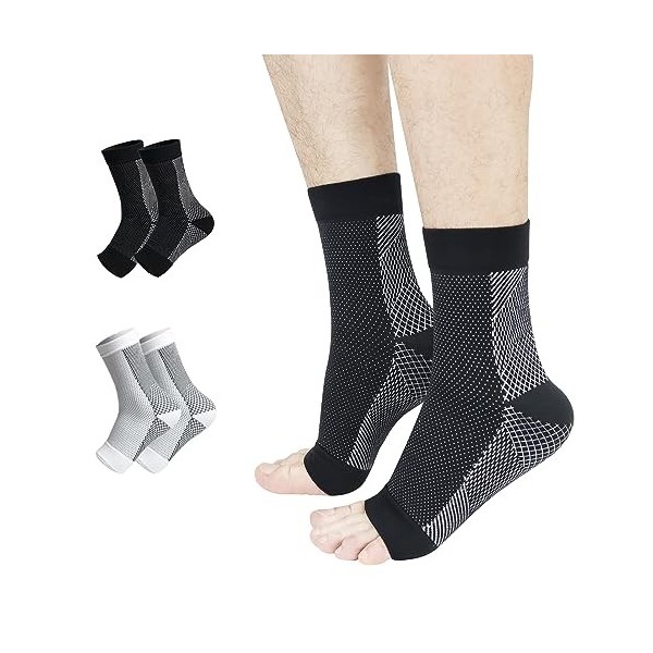 Kseyic Chaussettes pour neuropathie, nano-chaussettes pour neuropathie, chaussettes de compression, chaussettes pour bandage 