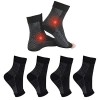 Attelle Cheville 4 Pairs Elastique Compression Bandage pour Cheville Entorse pour Hommes/Femmes