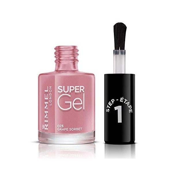 Rimmel - Top Coat Super Gel - Manucure en 2 Étapes - Longue Tenue - 001 Top Coat - 12ml