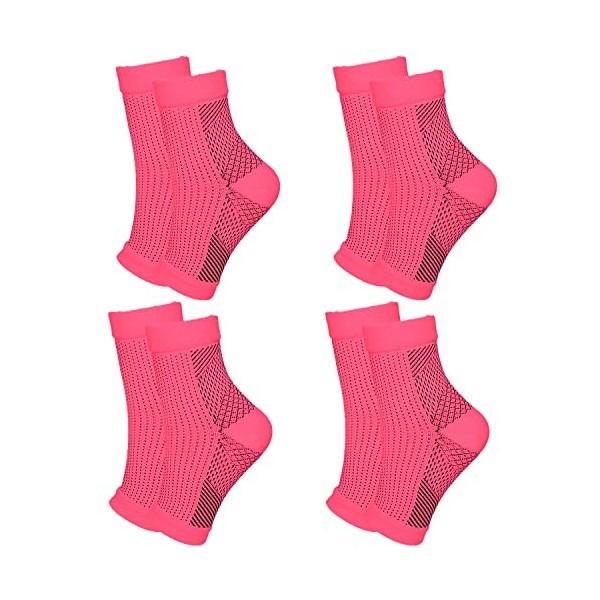 Attelle Cheville 4 Pairs Elastique Compression Bandage pour Cheville Entorse pour Hommes/Femmes