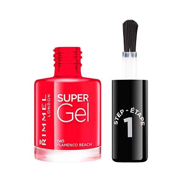 Rimmel - Top Coat Super Gel - Manucure en 2 Étapes - Longue Tenue - 001 Top Coat - 12ml