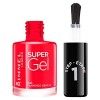 Rimmel - Top Coat Super Gel - Manucure en 2 Étapes - Longue Tenue - 001 Top Coat - 12ml