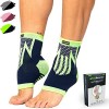 2 Pack Chevillères Homme & Femme - Manchon de Compression Cheville pour Running, Football, Basket & Sports - Chevillière Ento