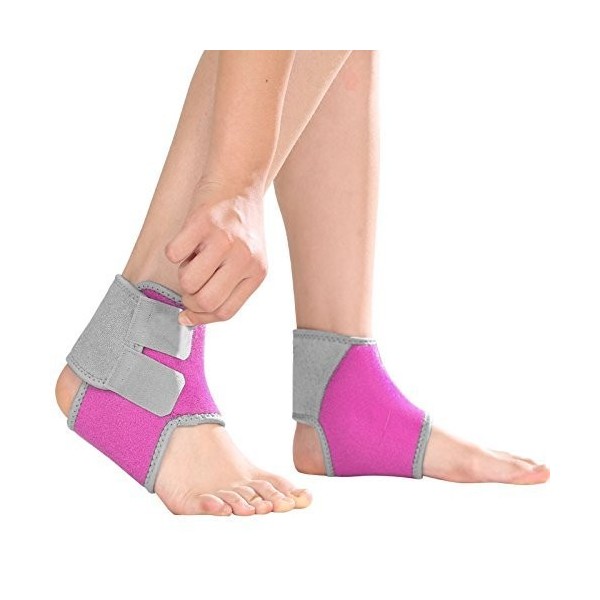 LHKJ 1 Pair Chevillère Soutien Respirante Attelle Cheville Sport Enfant Protection Chevillere Entorse Tendinite Support Souti