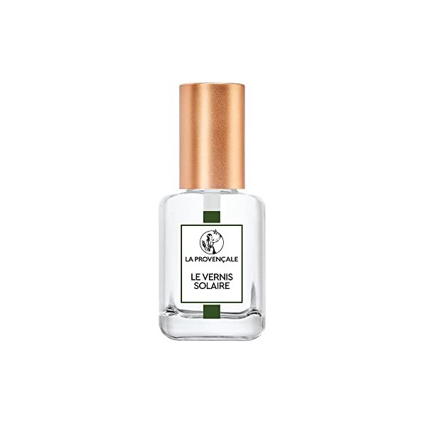 La Provençale Maquillage - Le Vernis Solaire - Base & Fixateur Vernis à Ongles Longue Tenue - Enrichi en Huile dOlive Bio AO