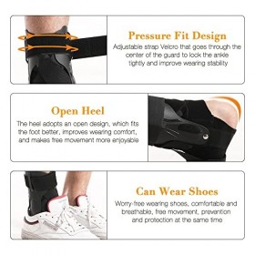 CJBIN Attelle Cheville Entorse, Chevillère Sport avec Panneau PE, Ajustable Bandage Cheville pour les Entorses de la Cheville