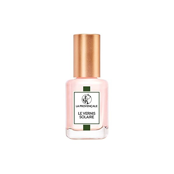 La Provençale Maquillage - Le Vernis Solaire - Base & Fixateur Vernis à Ongles Longue Tenue - Enrichi en Huile dOlive Bio AO