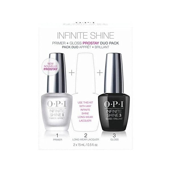 OPI Infinite Shine Prostay Duo Pack - Primer & Gloss - Base & Top Coat - 2x15 ml