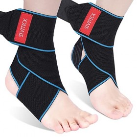 SIVITICK Support Cheville sportive élastique Support pour Cheville Réglable Respirant 2 