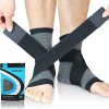 Beister 1 paire de genouillères de compression pour femme et homme, entorse et fasciite plantaire élastique pour la récupérat