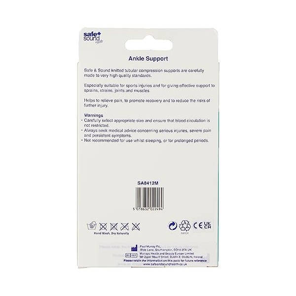 Support de cheville Safe & Sound, taille moyenne/grande 20-25 cm 