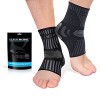 Lot de 2 chevillères professionnelles respirantes pour fasciite plantaire, chaussettes de compression antidérapantes pour dou