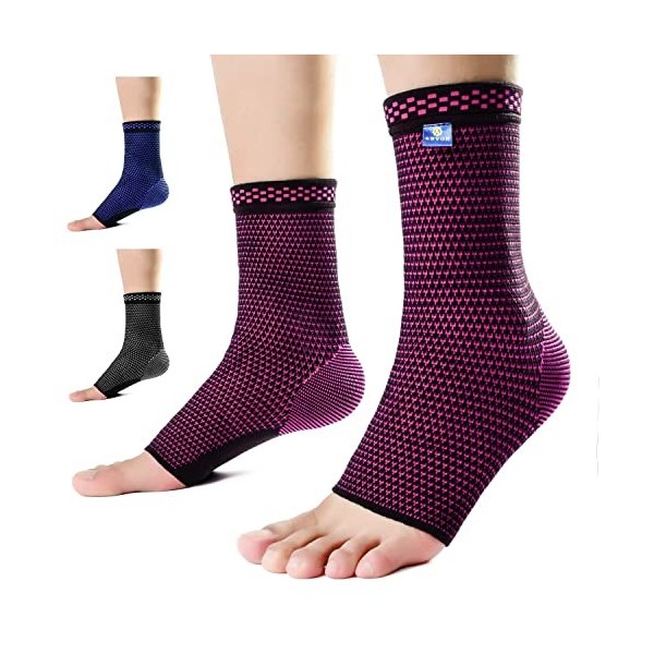 ABYON Attelle de cheville paire , chaussettes de compression à la cheville pour homme et femme Fasciite plantaire, douleurs 