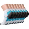 Gcbiger Lot de 7 paires de chaussettes de compression pour homme et femme - Pour fasciite plantaire - Soulagement de la doule