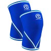 Rehband Bandage de genou Rx Original V, 1 pièce ou 1 paire, support de genou 7mm, manchon de genou, Couleur:Bleu, Taille:M