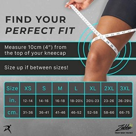 Rymora Genouillère pour Homme et Femme Taille L - Bretelle de Compression pour lésions ligamentaires, soulagement des doule