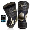 Lot de 2 genouillères en cuivre pour homme et femme - Meilleure compression - Genouillère - Pour ménisque, arthrose, ACL, spo