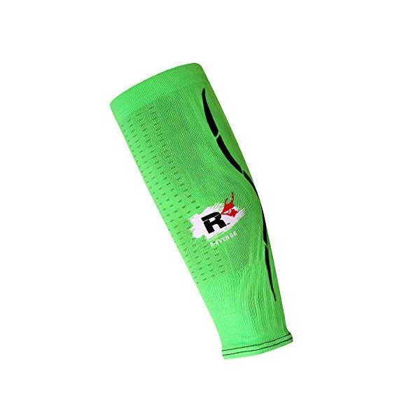 R-evenge Veau Tubulaire Technique de Compression, Chauffe-Jambes basé sur Kinesiotaping S Noir/Rouge