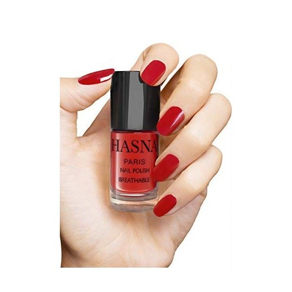 Hasna Paris - Vernis à Ongles Halal - Éco-Responsable - Brillance et Longue Tenue - Facile à Appliquer - 6ml BLANC 