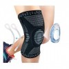 Genouillère de compression rembourrée en néoprène ultra ergonomique Tri-Weave pour douleurs articulaires, arthrite, tendinite