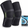 Beister Genouillère Sport - Attelle Genou pour Hommes/Femme, Élastique Compression Genouillères de Qualité Médicale pour Mouv