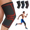 Genouillère de Compression pour les Sports, Crossfit, Basketball, Récupération de Blessure & Douleur - Légère, Respirante, Ba