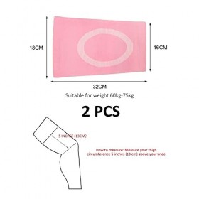 1 paire de genouillères de compression rose pour gym, course à pied, usage quotidien et soulagement des troubles articulaires