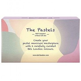 BEL London The Pastels Lot de 6 vernis à ongles luxe – Le parfait pour une manucure élégante parfaite Un ensemble qualité pro