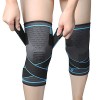 MILAIUN Genouillère Sport, 2 Pièces Genouillère Élastique Réglable, Genouillère de Compression Sports, Genouillère Rotulienne